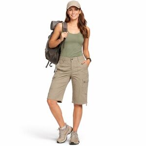 KÜHL Tan Cargo Hiking Utility Performance Wear Gorpcore Lightweight Short Size 8